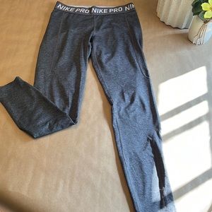 EUC Nike Pro Legging Size Medium Gray